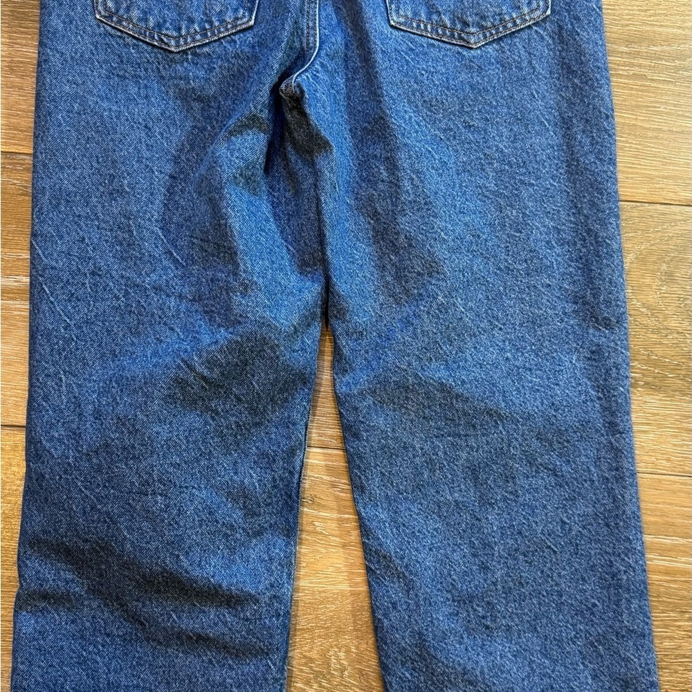 BDG straight leg, high waist, button fly cropped raw edge jeans size 28 - Picture 8 of 12